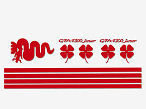 Serie adhesivi Alfa GTA (rosso)