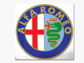 Adesivo Alfa Romeo rotondo (20cm)