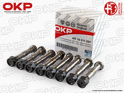 Con rod bolt set (8) 1600  / 1750 - 2000cc ORIGINAL