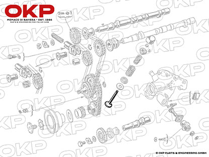 Auslaßventil 1300cc 750 Giulietta (34mm)