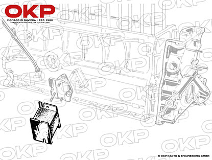Motoraufhängung rechts oder links 2000 / 2600