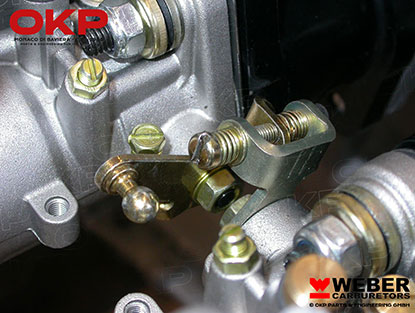 Male throttle lever for Weber DCOE carburetors