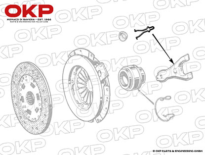 Feder für Ausrückhebel 1300 - 2000 Nord