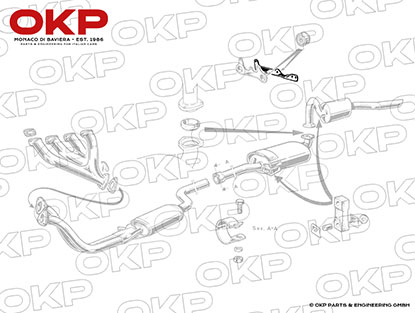 Bracket gearbox - exhaust pipe (standing Pedals)