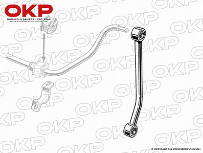 Rear anti - roll bar drop link complete 1300 - 2000 Nord
