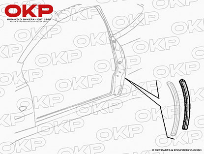 B-post rubber seal channel 916 Spider / GTV