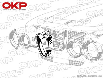 Mascherina exteriore Alfa Romeo 2000 / 2600 Sprint