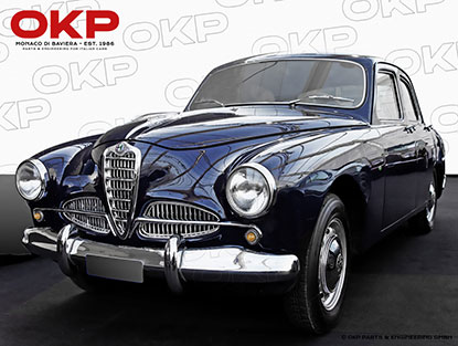 Satz (2) Kühlergitter seitlich ohne Chromsteg Alfa 1900