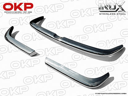 Bumper set Alfa 2000 Touring Spider stainless steel