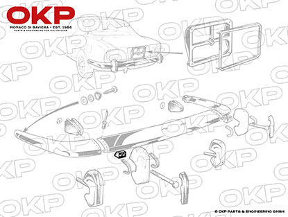Front right / rear left bumper rubber block GT 2.Series