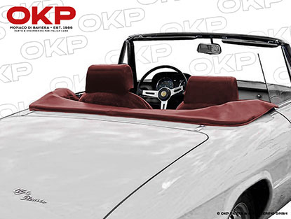 Soft top cover bordeaux Alfa Duetto Spider 1966 - 69