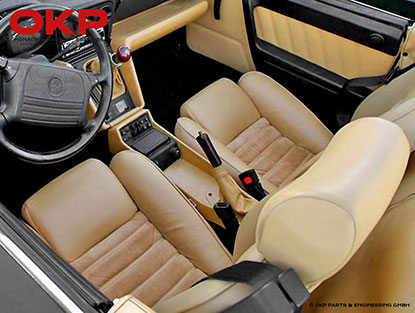 Seat cover Spider 90 - 93 scay tan / Alcantara