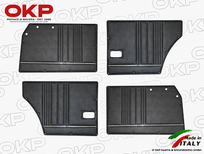Set (4) door panels black Giulia 74-78