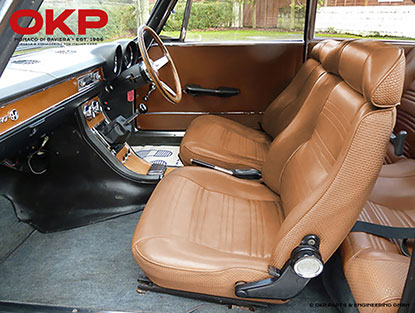 Complete seat cover 1750 GTV Bertone MK 2 scay brown