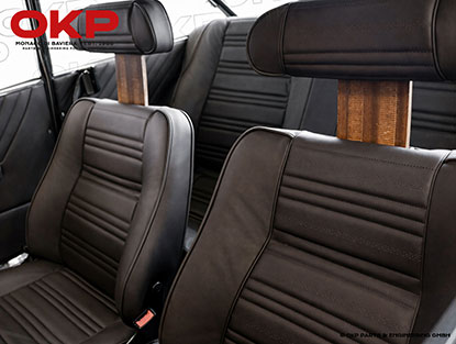 Sitzbezug komplett 2000 GTV Leder gelocht espresso