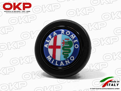 Horn button with Alfa Romeo Milano logo