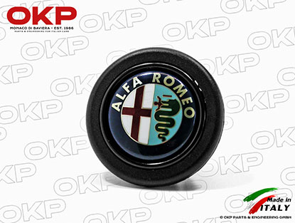 Horn button with Alfa Romeo logo