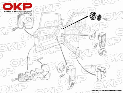 Öffner Dreiecksfenster Chrom (30mm) GT / Giulia / Berlina