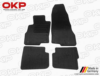 Set Deluxe floor mats black velours Alfa MiTo