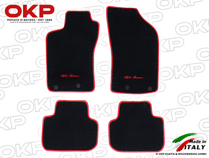 Set floor mats black Velours 147 2000-10