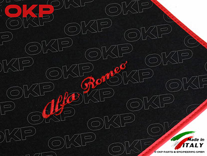 Set floor mats black Velours GTV/Spider 1995-04