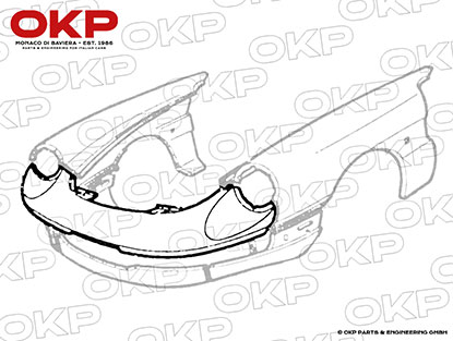 Frontblech Oberteil Alfa Romeo Spider 1983 - 89 