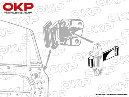 Türfangband Bertone GT 1. Serie (nur Fangband)