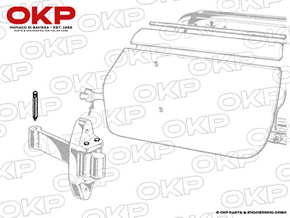 Splint für Türfangband Bertone 1. S. + Spider / Zagato
