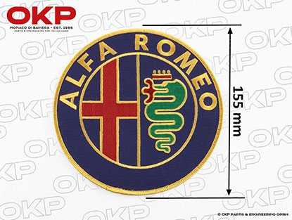 Embroidered iron-on patch Alfa Romeo (6