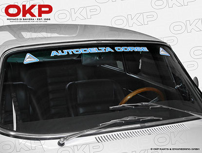 Sticker for  front screen Autodelta Corse blue