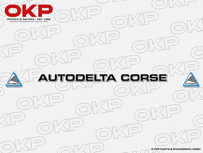 Sticker for  front screen Autodelta Corse black