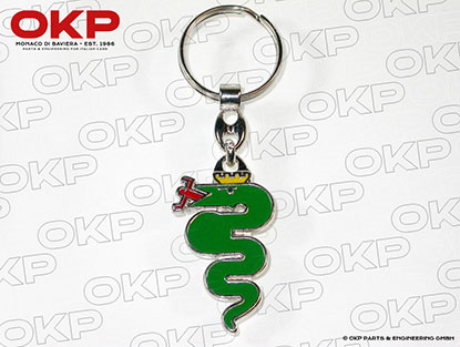 Key fob Alfa snake green