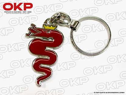 Key fob Alfa snake red