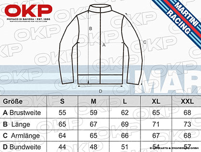 MARTINI RACING Team Jacket light blue XL