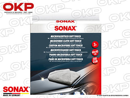 Sonax Microfibre Cloth soft touch (set of 3)