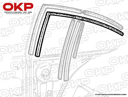 Fensterdichtung hinten velours Alfetta GT / GTV / GTV6