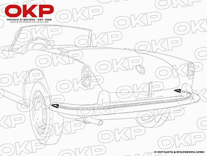 Set (2) stainless steel rear end seal trims 750 / 101 Spider