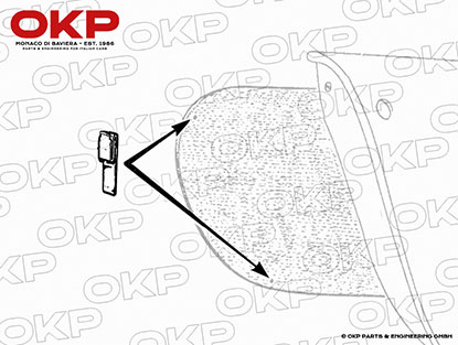 Clip for door panel 750 / 101 Giulietta