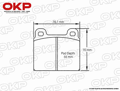 Brake pads front Racing GTA / GTAm Pagid RSH 29