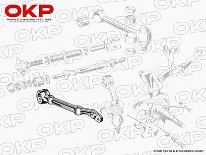 Lower front control arm 1300 - 2000 105 / 115 + Montreal