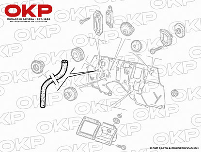 Drain hose Spider IE 90 - 93