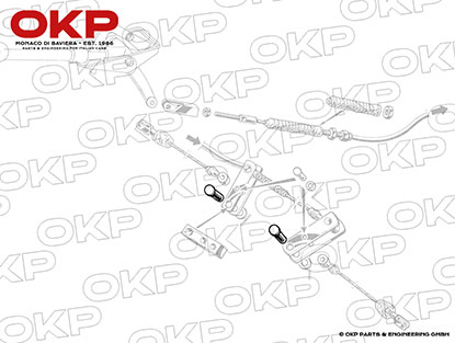 Handbrake cable bolt large 1300 - 2000cc 105 / 115