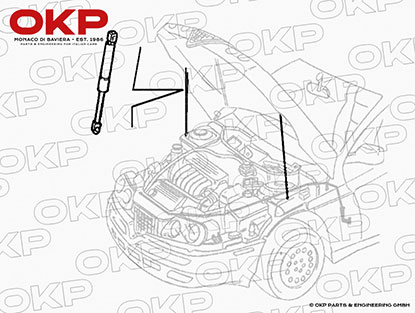 Haubenlift  Motorhaube Spider / GTV (916)