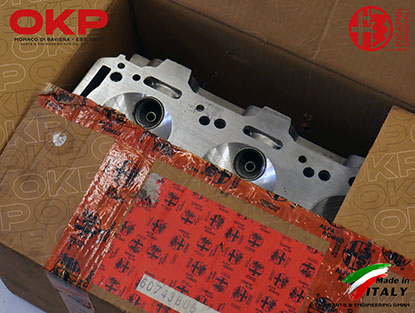 Original Alfa Romeo cylinder head Alfetta GTV6 2.5 V6 left