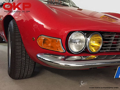 Satz Blinkergläser orange Fiat Dino Spider links + rechts