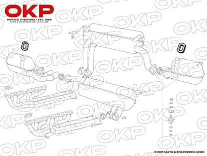 Aufhängungsgummi Testarossa / 400 / 412 / 365