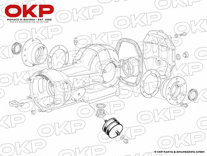 Ferrari Support mount Differential / Gearbox 86mm