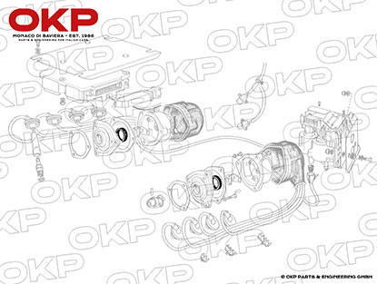 Simmerring für Zündverteiler Ferrari 208 / 328 / 412 / TR