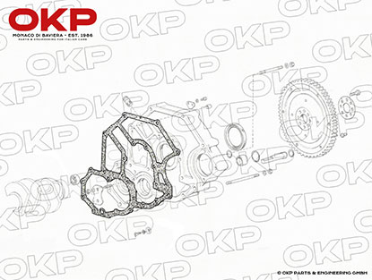 Dichtung Motordeckel hinten 208 / 308 / 328 / Mondial