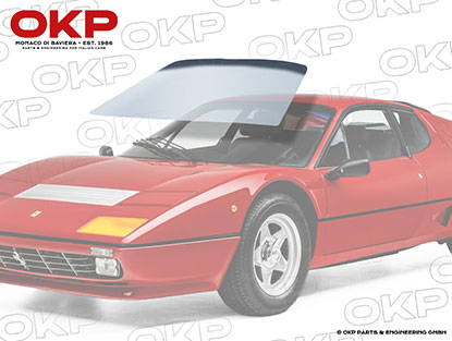 Frontscheibe Ferrari 365 GT4 BB / 512 BB Klar / Antenne
